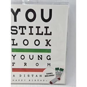 Birthday Card With Socks By Two Left Feet You Still Look Young NEW